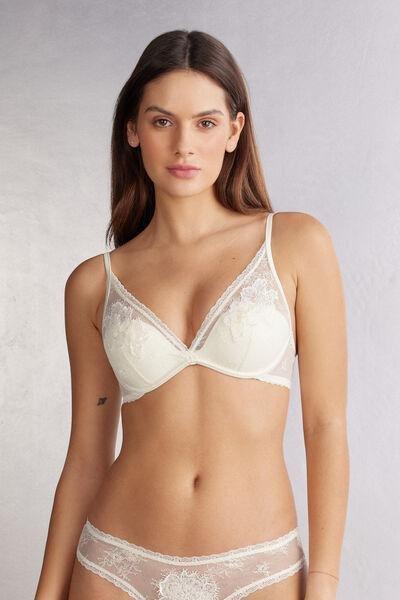 White Glisten In Light Balconette Bra, , medium