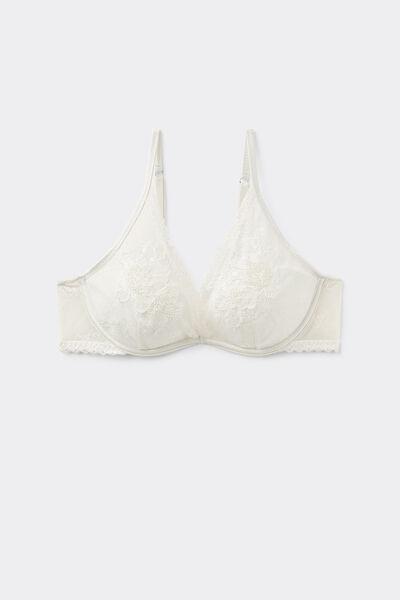 White Glisten In Light Balconette Bra, , large image number 1