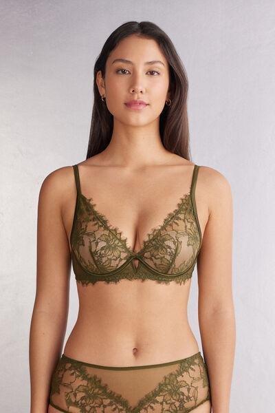 Green Imaginary Journey Balconette Bra, , large image number 0