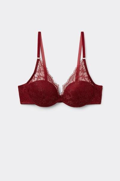 Red She Is A Classic Lace Balconette Bra, 5601_770J, large image number 2