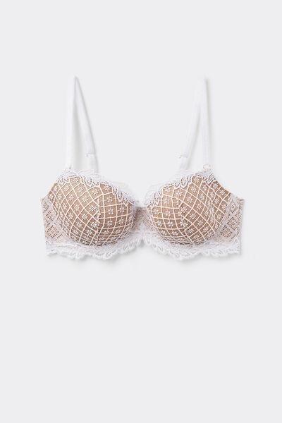 White Sofia Balconette Bra, , large image number 1