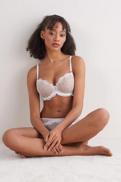 White Sofia Balconette Bra, , large image number 2
