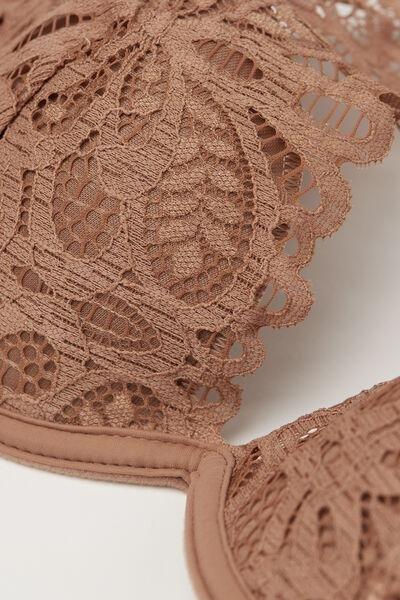 Brown Italian Riviera Balconette Bra, , large image number 4
