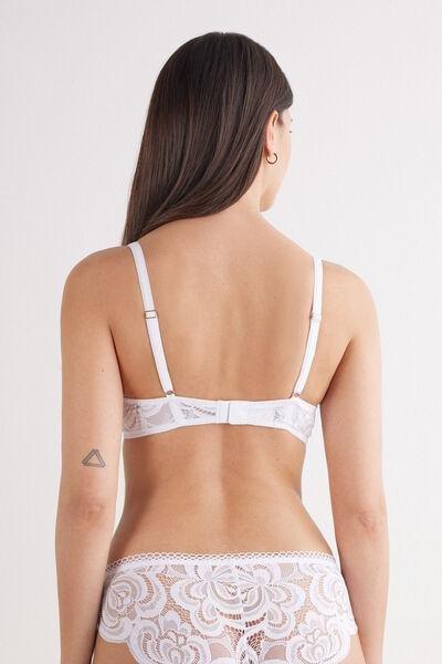White Scent Of Summer Padded Bra, White, large image number 3