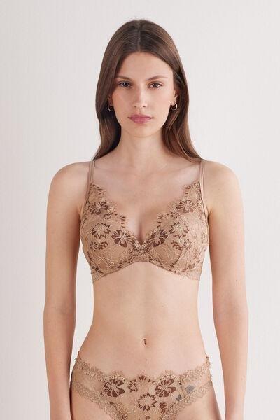 Beige Summer Glow Balconette Bra, , large image number 0