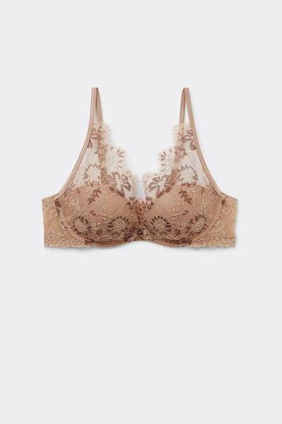 Beige Summer Glow Balconette Bra, , large image number 2