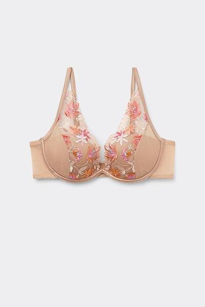 Multicolour Here Comes The Sun Balconette Bra, , large image number 2