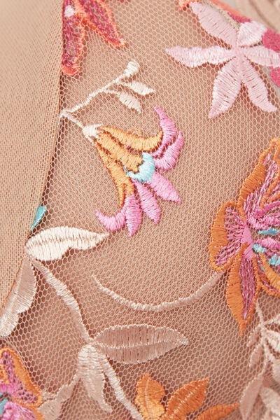 Multicolour Here Comes The Sun Balconette Bra, , large image number 4
