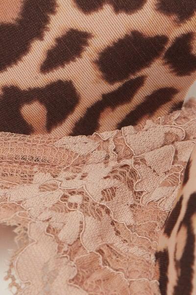 Beige Animal Print Pretty Savage Balconette Bra, 5601_938J, large image number 4