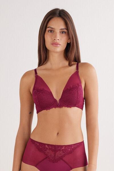 Red Sheer Glamour Elena Balconette Bra, 5601_940J, large image number 0