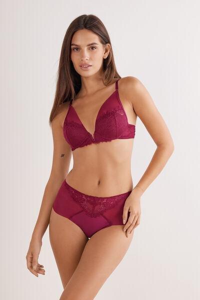 Red Sheer Glamour Elena Balconette Bra, 5601_940J, large image number 1