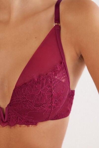 Red Sheer Glamour Elena Balconette Bra, 5601_940J, large image number 5