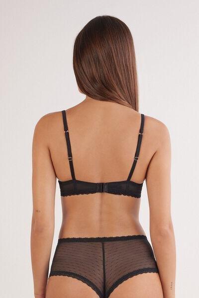 Black All About Flowers Sofia Balconette Bra, Black, large image number 3
