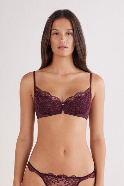 Burgundy La Vie En Rose Carioca Balconette Bra, 5601_028K, medium