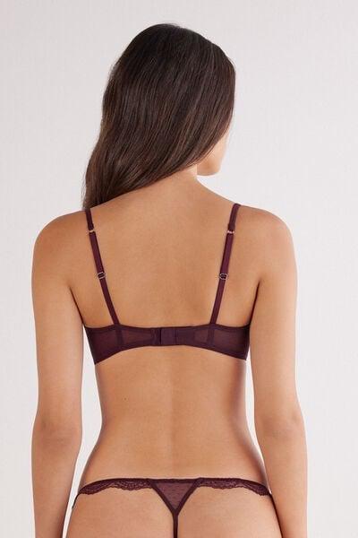 Burgundy La Vie En Rose Carioca Balconette Bra, 5601_028K, large image number 3