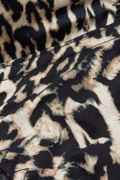 Beige A Moment Of Glamour Sofia Animal Print Balconette Silk Bra, 5601_029K, large image number 4