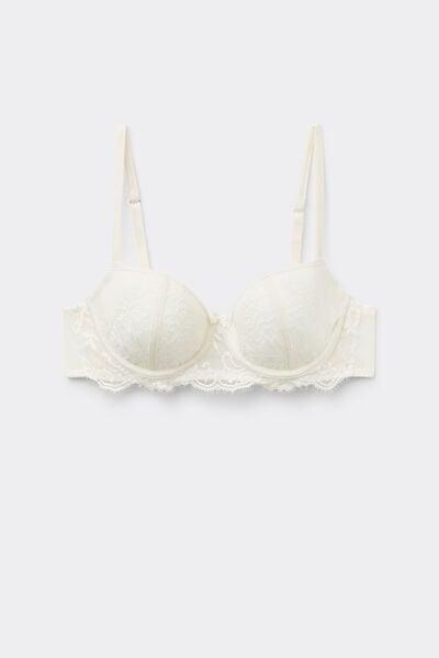 Ivory Ethereal Embrace Sofia Balconette Bra, Powder White, large image number 3