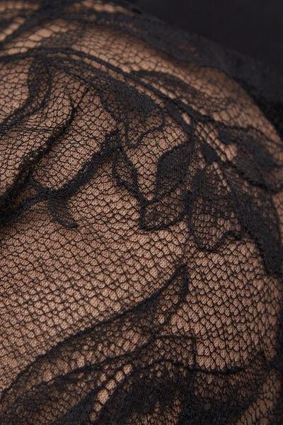 Black Elena Playful Glamour Balconette Bra, Black, large image number 4