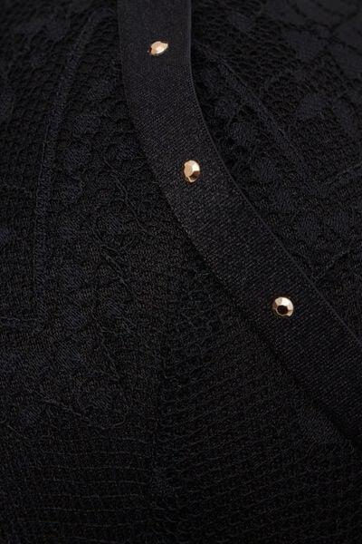 Black Flirt Fearlessly Sofia Balconette Bra, Black, large image number 4