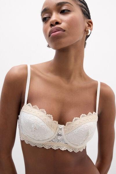 Beige Midsummer Dream Sofia Balconette Bra, 5601_118K, large image number 5