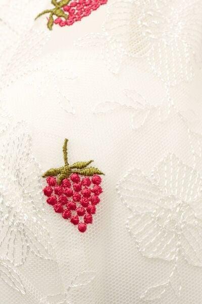 White Sweet As A Berry Elena Balconette Bra, Powder White, large image number 4