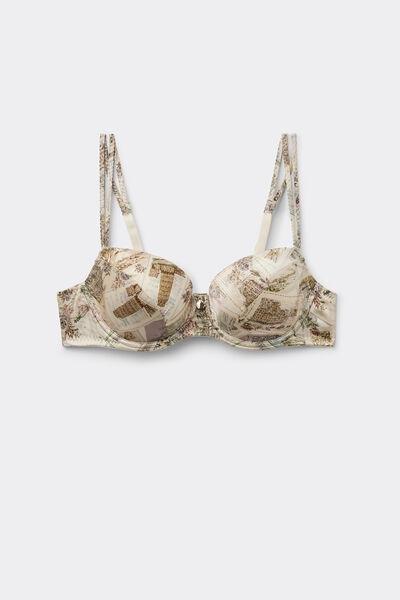 Beige La Dolce Vita Sofia Silk Balconette Bra, 5601_199K, large image number 3