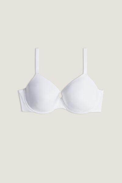 Intimissimi White Francesca Ultralight Microfibre Balconette Bra, Women