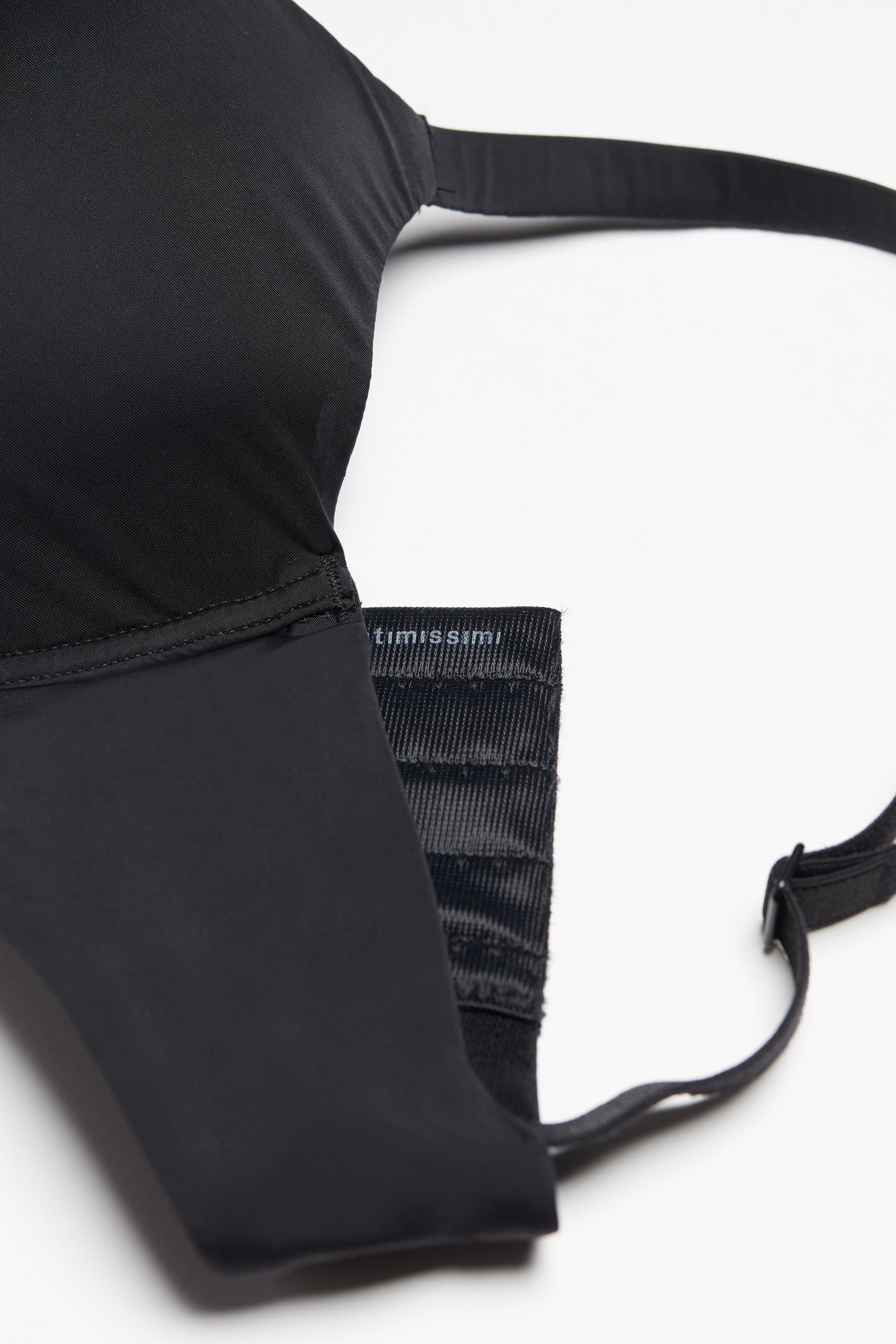 Black Ultralight Balconette Bra, , large image number 3