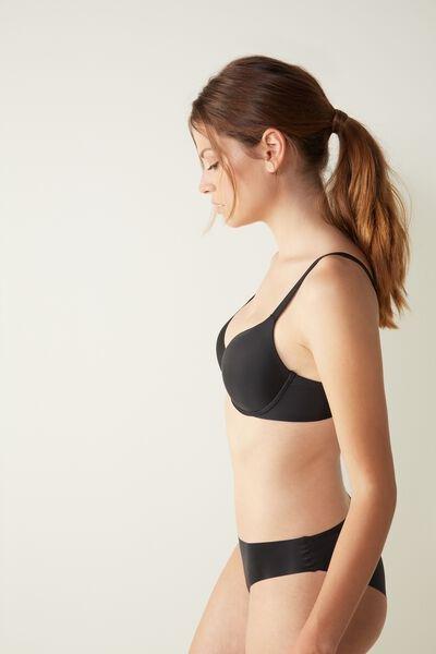 Black Ultralight Balconette Bra, , large image number 5