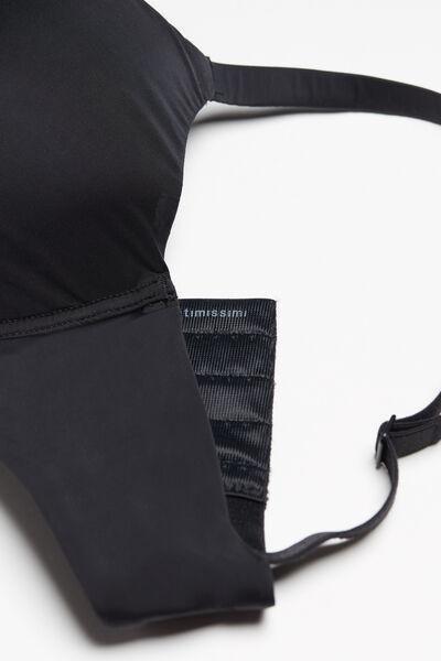 Black Ultralight Balconette Bra, , large image number 7