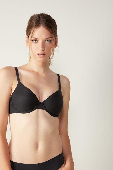 Black Ultralight Balconette Bra, , large image number 8