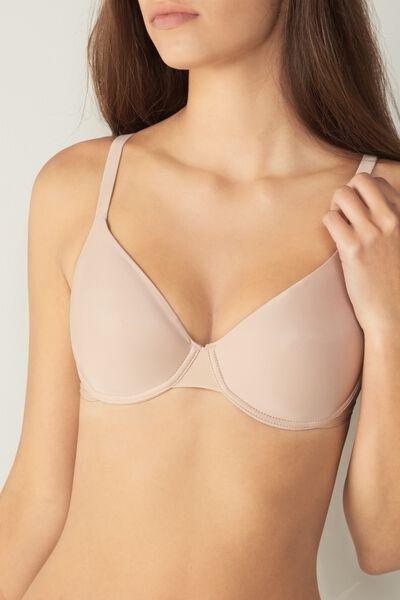 Intimissimi - Soft Beige Francesca Ultralight Microfibre Balconette Bra, Women