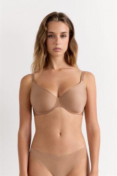 Beige Ultralight Balconette Bra, Medium Beige, large image number 1