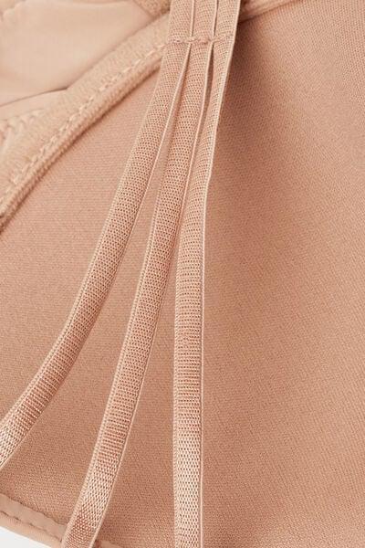 Beige Ilenia Ultralight Microfibre Balconette Bra, Soft Beige, large image number 4