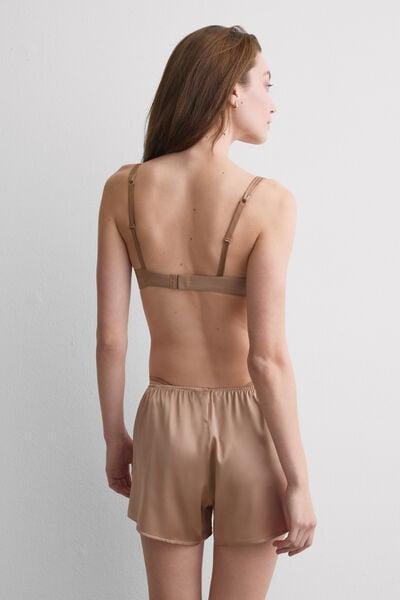 Beige Ilenia Ultralight Microfibre Balconette Bra, Medium Beige, large image number 2