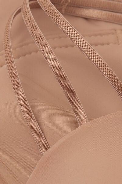 Beige Ilenia Ultralight Microfibre Balconette Bra, Medium Beige, large image number 4
