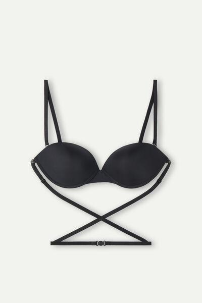 Intimissimi - Black Ultralight Microfibre Balconette Bra