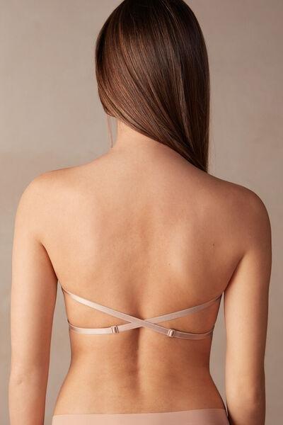 Beige Ultralight Microfibre Balconette Bra, , large image number 3