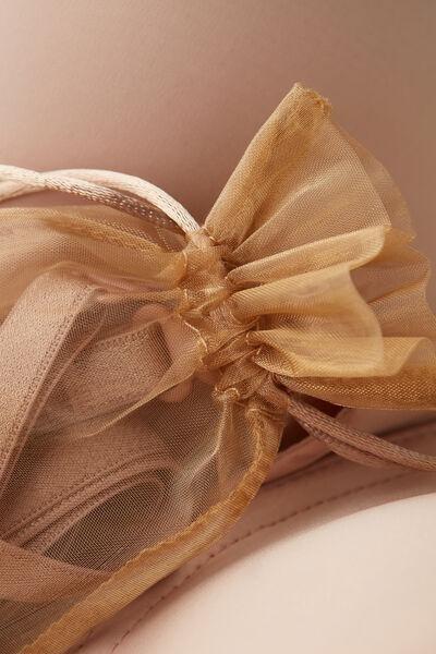 Beige Ultralight Microfibre Balconette Bra, , large image number 4
