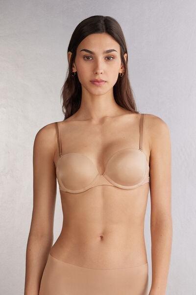 Beige Ultralight Balconette Bra, Soft Beige, large image number 1