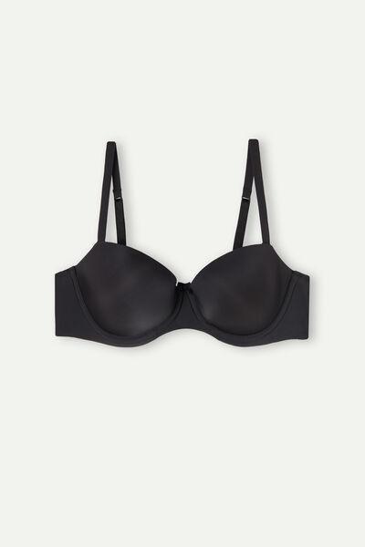 Black Sofia Balconette Bra, , large image number 4