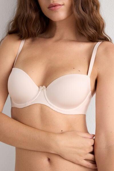 Cream Sofia Balconette Bra, Silk, large image number 6