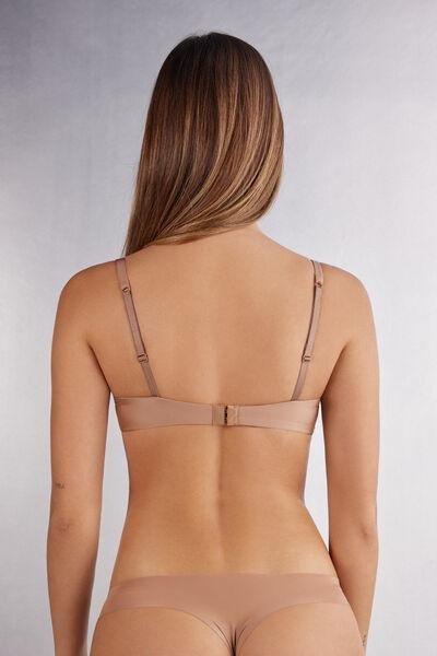 Beige Ultralight Balconette Bra, Medium Beige, large image number 3