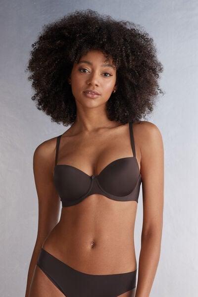 Brown Sofia Ultralight Microfibre Balconette Bra, 5601_705J, large image number 3