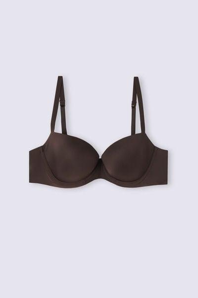 Brown Sofia Ultralight Microfibre Balconette Bra, 5601_705J, large image number 7