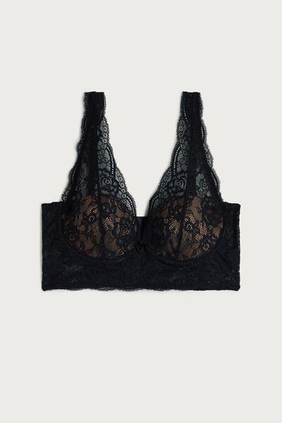 Intimissimi - Black Eleonora Lace Balconette Bra