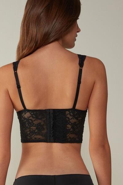 Black Eleonora Lace Balconette Bra, , large image number 3
