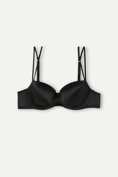 Black Sofia Balconette Bra, , large image number 2