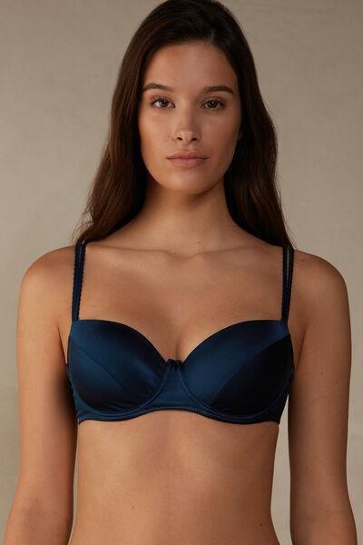 Navy Sofia Balconette Bra, , large image number 0