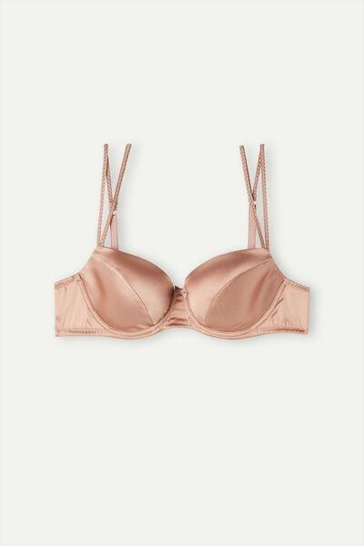 Pink Sofia Balconette Bra, Satin Pink, large image number 3